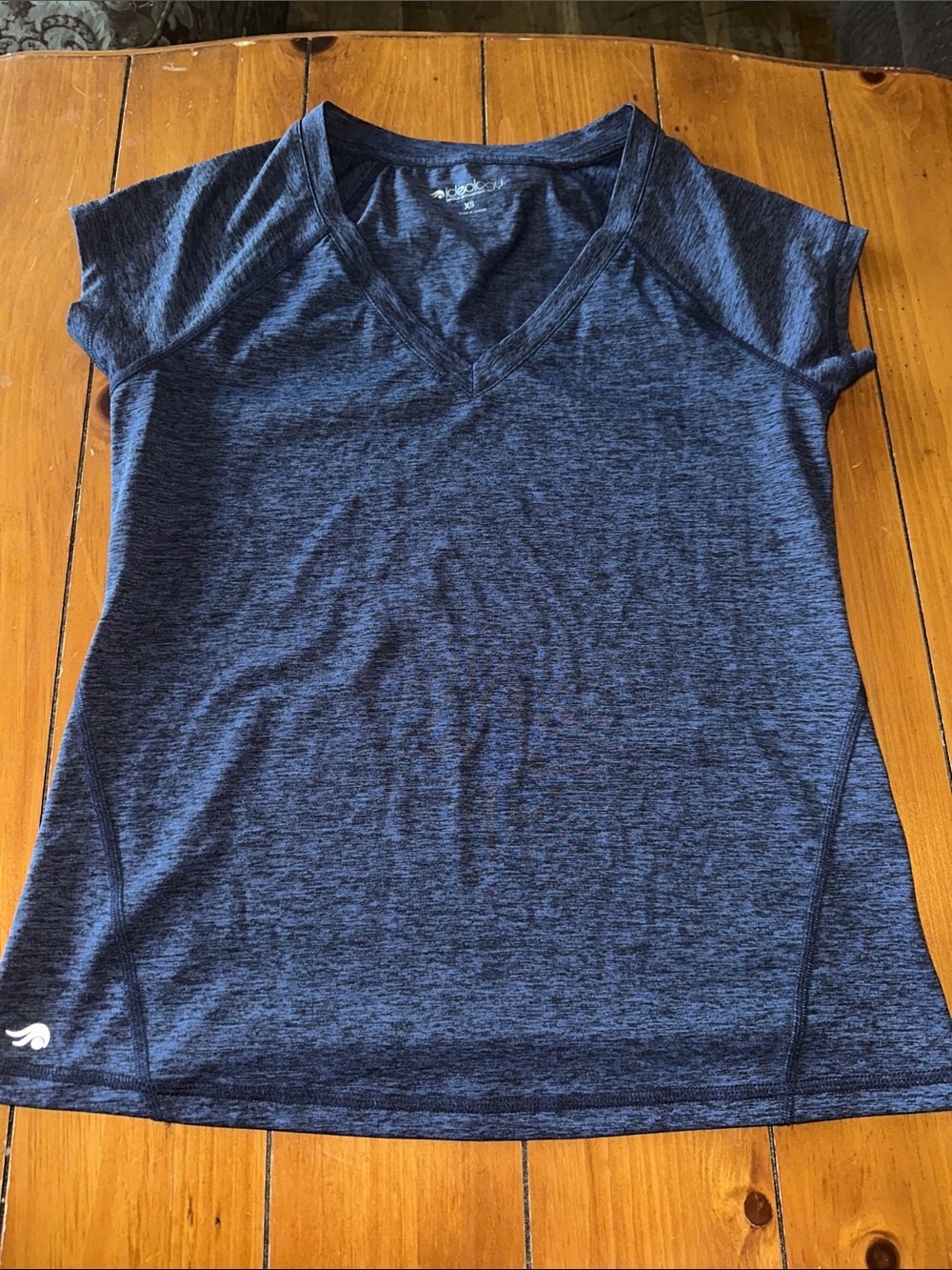 Ideology Navy V-Neck Short Sleeve Performance Tee